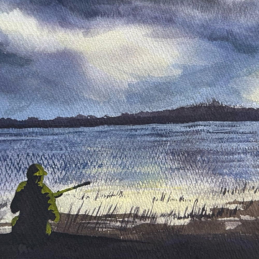 Vietnam War Serene Landscape Watercolor Original Art by Ron Pekar - Picture 5 of 8